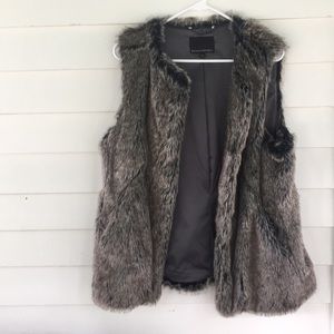 Banana Republic fur vest